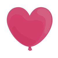 heart balloon helium float icon vector