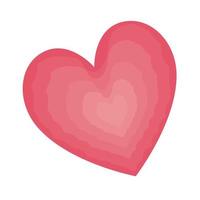 pink heart love romantic icon vector