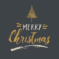 Feliz Navidad letras caligráficas. diseño de saludos tipográficos. Letras de caligrafía para saludo navideño. Ilustración de vector de texto de letras dibujadas a mano