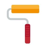 paint roller construction tool isolated icon vector