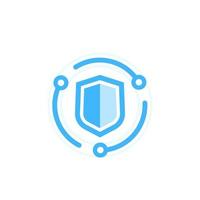 Cybersecurity icon, data protection concept vector