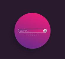 Search bar design elements for ui vector