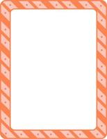 Empty diagonal stripes frame banner template vector