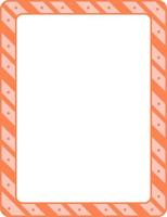 Empty diagonal stripes frame banner template vector