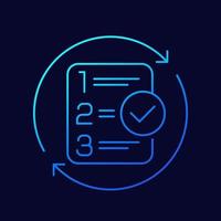 priority, prioritize line icon, vector