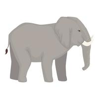 elefante africano animal carácter salvaje vector