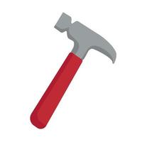 hammer construction tool isolated icon vector