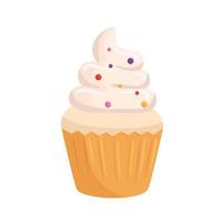 diseño de vector de icono de cupcake dulce