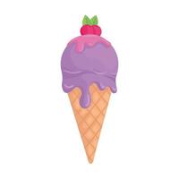 diseño de vector de cono de helado