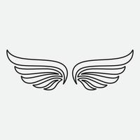 Wing Logo Template vector icon design