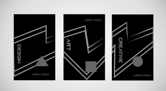 Abstract art brochure design. Banner with lines pattern. Suitable as poster layout or background for card, web design,poster vector