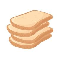 toast breads isolated vector design