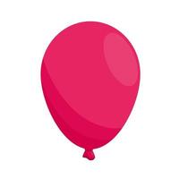 diseño de vector de globo rosa fiesta