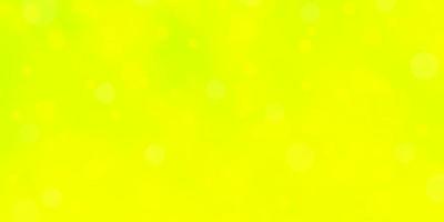 Light Green Yellow vector layout with circle shapes Abstract decorative design in gradient style with bubbles Design for your commercials