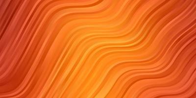 Light Orange vector background with bent lines Bright illustration with gradient circular arcs Pattern for websites landing pages