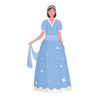 Fairytale princess cartoon vector design