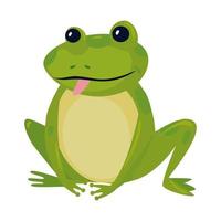 frog cartoon isolated vector design