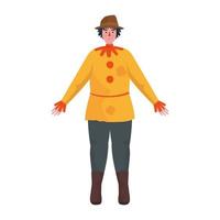 Fairytale scarecrow cartoon vector design