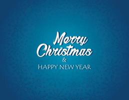 happy merry christmas andnew year lettering card vector