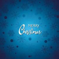 happy merry christmas lettering card with vector