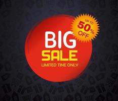 big sale black friday banner vector design