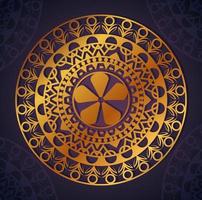 elegant mandala flower meditation ornament vector