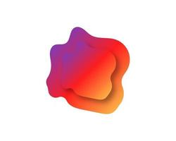 Abstract modern graphic elements. Dynamical bright luminous colored forms. Gradient abstract banners with flowing liquid shapes. Template for the design of a logo, flyer or presentation. vector