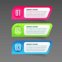 modern text box template, banner Infographics vector