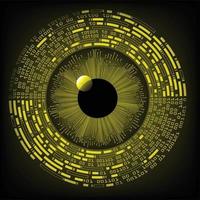 eye cyber circuit future technology concept background vector