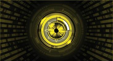 eye cyber circuit future technology concept background vector