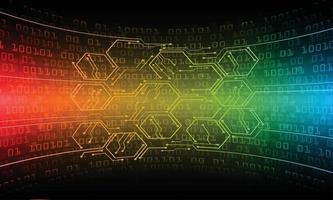 Fondo de concepto de tecnología futura de circuito cibernético vector