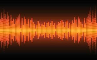 Sound waves oscillating dark light vector