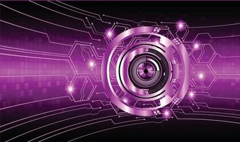 eye cyber circuit future technology concept background vector