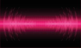 Sound waves oscillating dark light vector