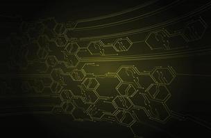 Fondo de concepto de tecnología futura de circuito cibernético vector