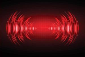 Sound waves oscillating dark light vector