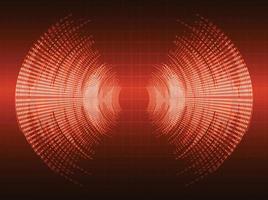 Sound waves oscillating dark light vector