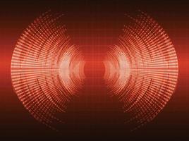 Sound waves oscillating dark light vector