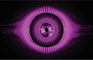 eye cyber circuit future technology concept background vector