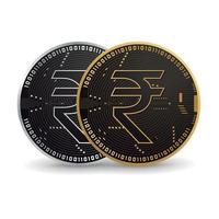 Rupee Digital Coin vector