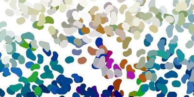 Light blue yellow vector background with random forms