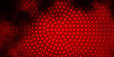 Dark Red vector texture with beautiful stars Colorful illustration in abstract style with gradient stars Design for your business promotion