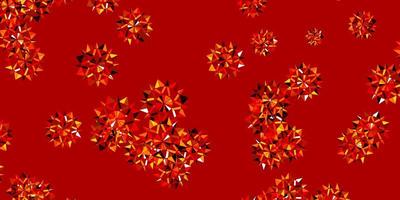 Light Orange vector pattern with colored snowflakes