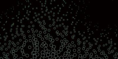 patrón de vector verde azul oscuro con esferas diseño decorativo abstracto en estilo degradado con burbujas nueva plantilla para un libro de marca