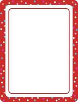 Empty red vertical frame banner template vector