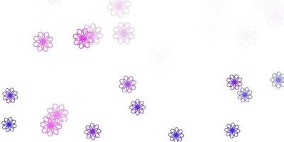 Light Purple Pink vector natural artwork with flowers