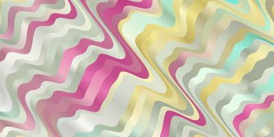 Light Multicolor vector background with bent lines Brand new colorful illustration with bent lines Pattern for commercials ads