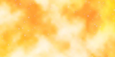 Light Orange vector texture with beautiful stars Colorful illustration with abstract gradient stars Pattern for websites landing pages