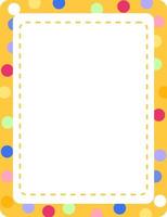 Empty colourful frame banner template