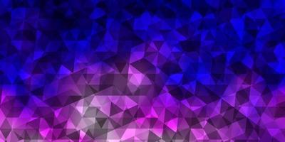 Light Pink Blue vector template with crystals triangles